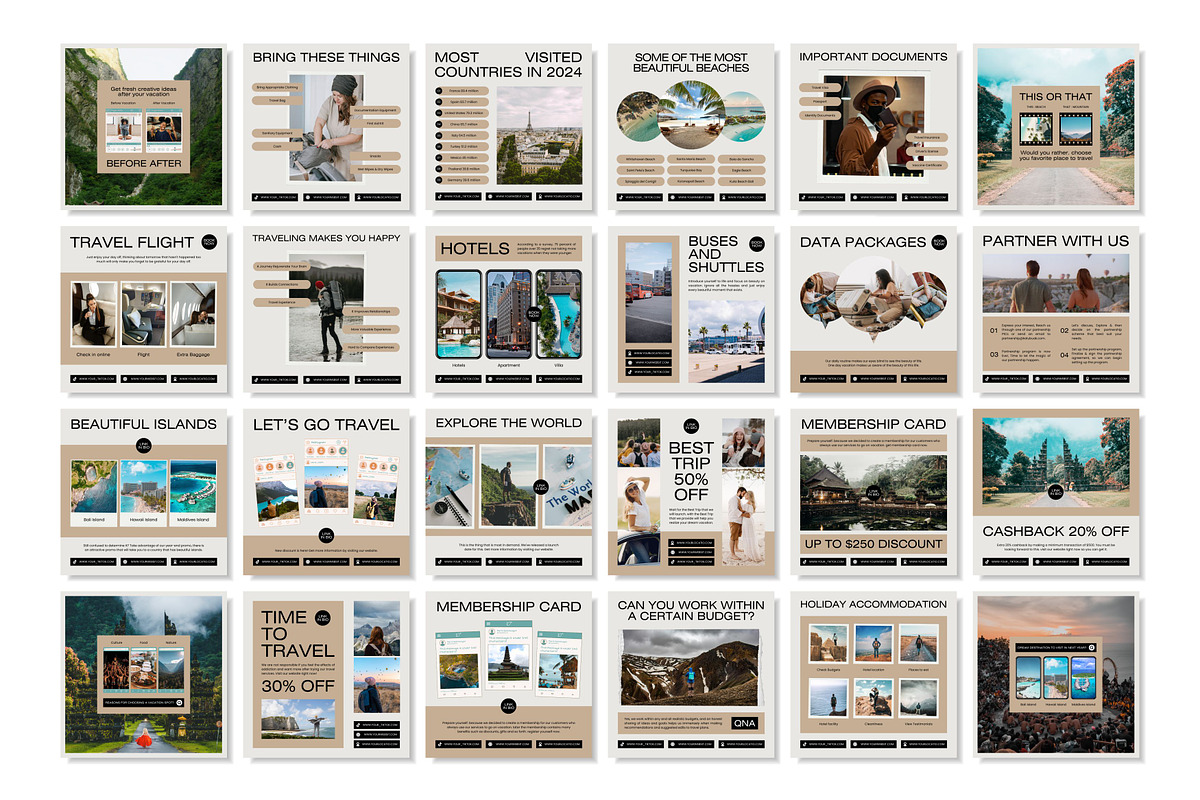 Travel Cream Template, a Social Media Template by Kalubuak (Photo 2 of 10)