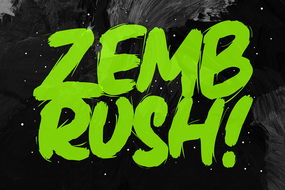 Zembrush, a Font by figuree studio (Photo 1 of 10)