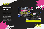 Subvert Fest - Thank You Card, a Print Template by StreaksideStd (Thumbnail 1 of 3)