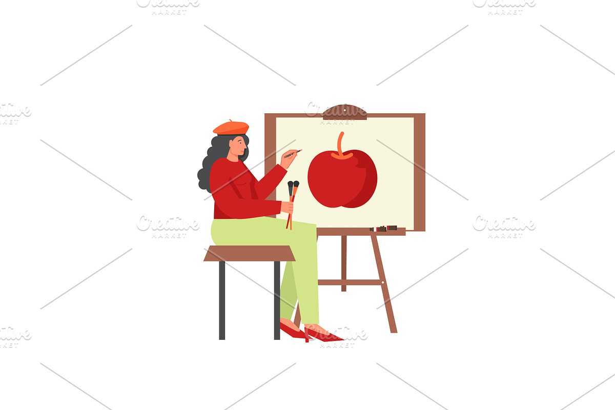 Art creation, vector flat style, an Object Illustration by Sky Pics Studio
