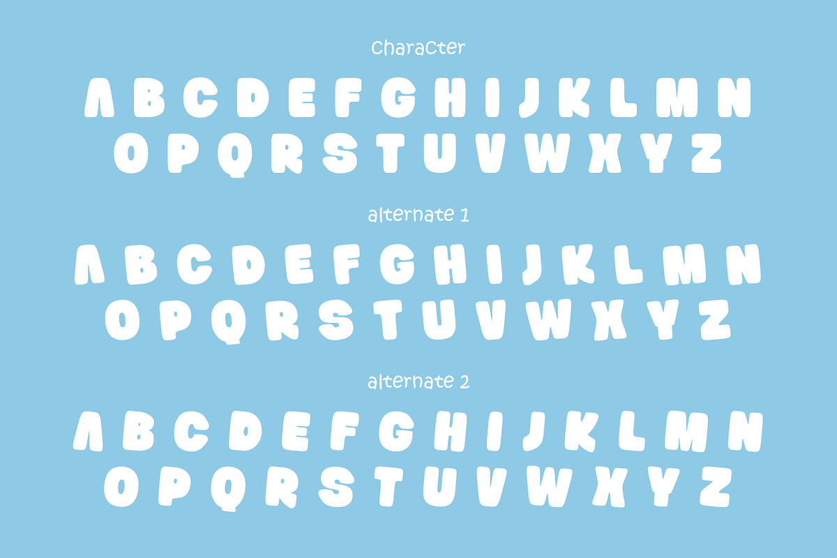 Bubble Gummy | Playful Display Font, a Sans Serif Font by Mahesans Co (Photo 7 of 10)