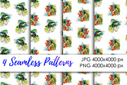 watercolor birds, an Illustration by Graphobia (Thumbnail 4 of 5)