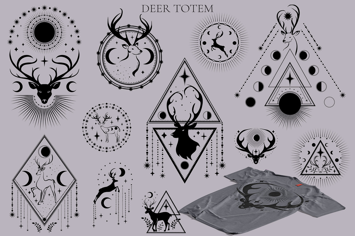 Deer Totem, an Animal Illustration by Salted Galaxy (Photo 5 of 10)