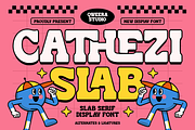 Cathezi - Retro Slab Serif, a Serif Font by Qweera Studio (Thumbnail 1 of 10)