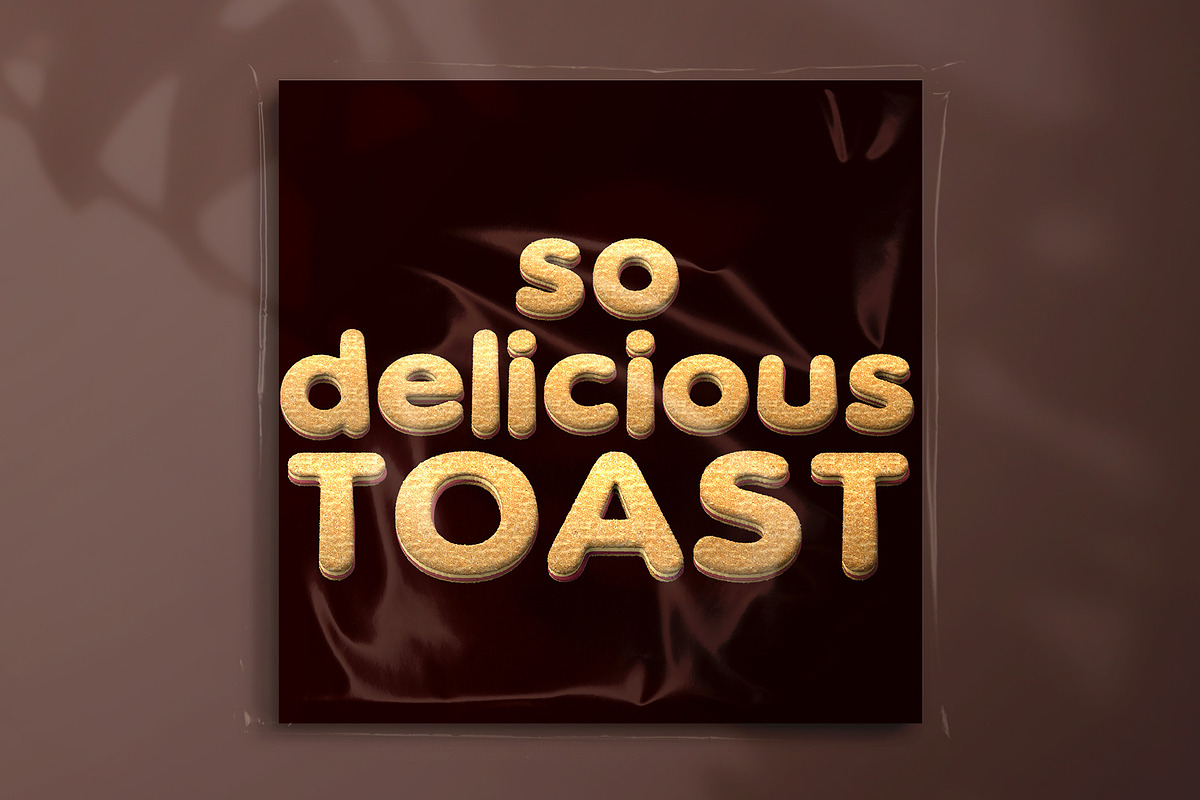 Toast Color Bitmap Font & PNGs, a Sans Serif Font by Creative Graphics (Photo 6 of 6)