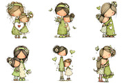 Whimsical Mother’s Day Clipart, a Seasonal Illustration by Designking (Thumbnail 5 of 5)