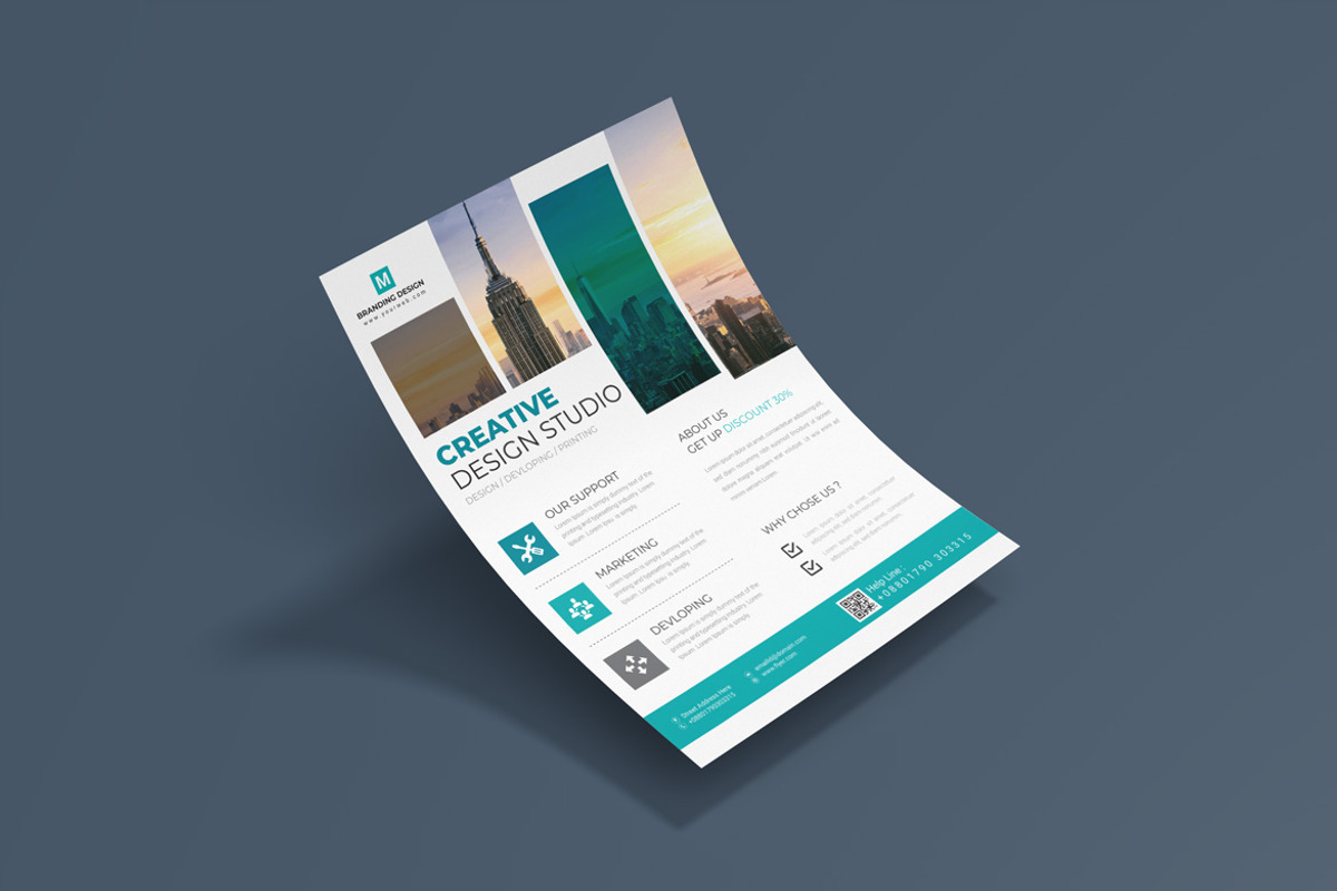 Professional Business Flyer Template, a Flyer Template by BrandlyTemplate