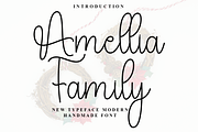 Amellia Family, a Handwritten Font by InermediaSTUDIO (Thumbnail 1 of 8)