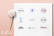 250 Feminine Logos Pack, a Branding & Logo Template by Graphicdome (Thumbnail 22 of 27)