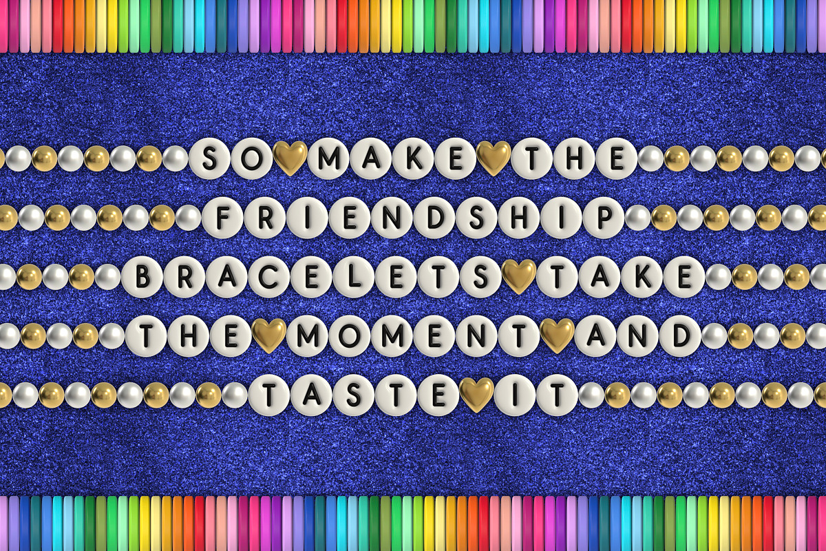 Friendship Bracelet 3D Bitmap Font, a Sans Serif Font by The Creative Bix (Photo 5 of 8)