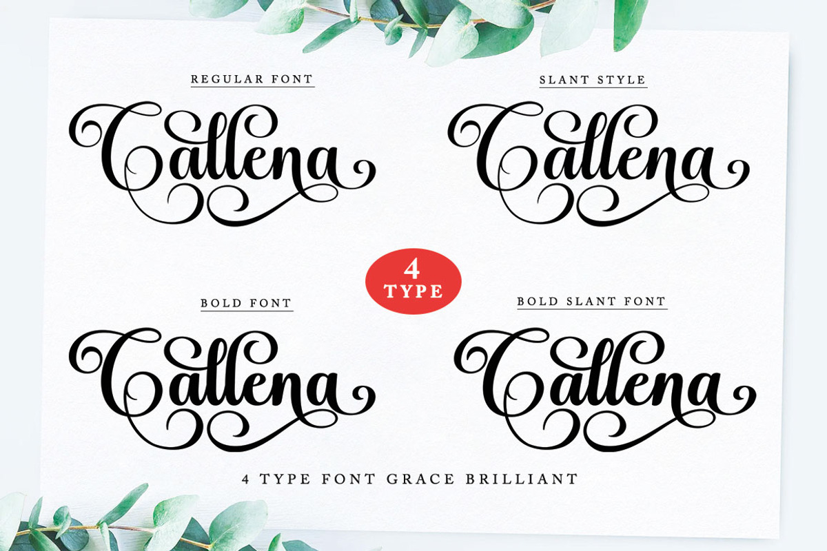 Grace Brilliant Script Font preview 2