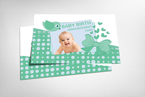 Birth Baby Announcement Card