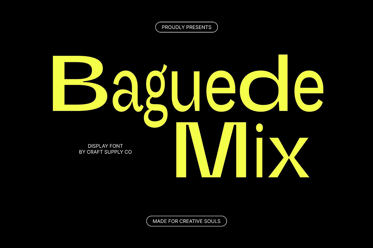 Baguede Mix, a Sans Serif Font by Craft Supply Co. (Photo 1 of 8)