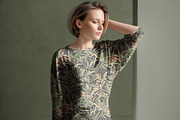 Long Sleeve Knitted Dress Mockup, a Shirt Mockup by 1001 mockups (Thumbnail 7 of 7)