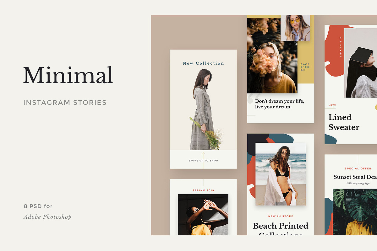 Miminal Instagram Stories Template, a Social Media Template by Baliniz (Photo 1 of 2)