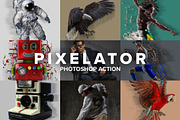 Pixelator Photoshop Action