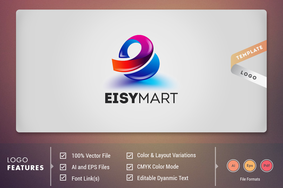 Eisy Mart - Logo Template, a Branding & Logo Template by DynamikMedia (Photo 1 of 5)