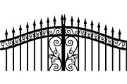 Ornamental Metal Fence Design Vector, an Object Graphic by Designer_Momina (Thumbnail 7 of 13)