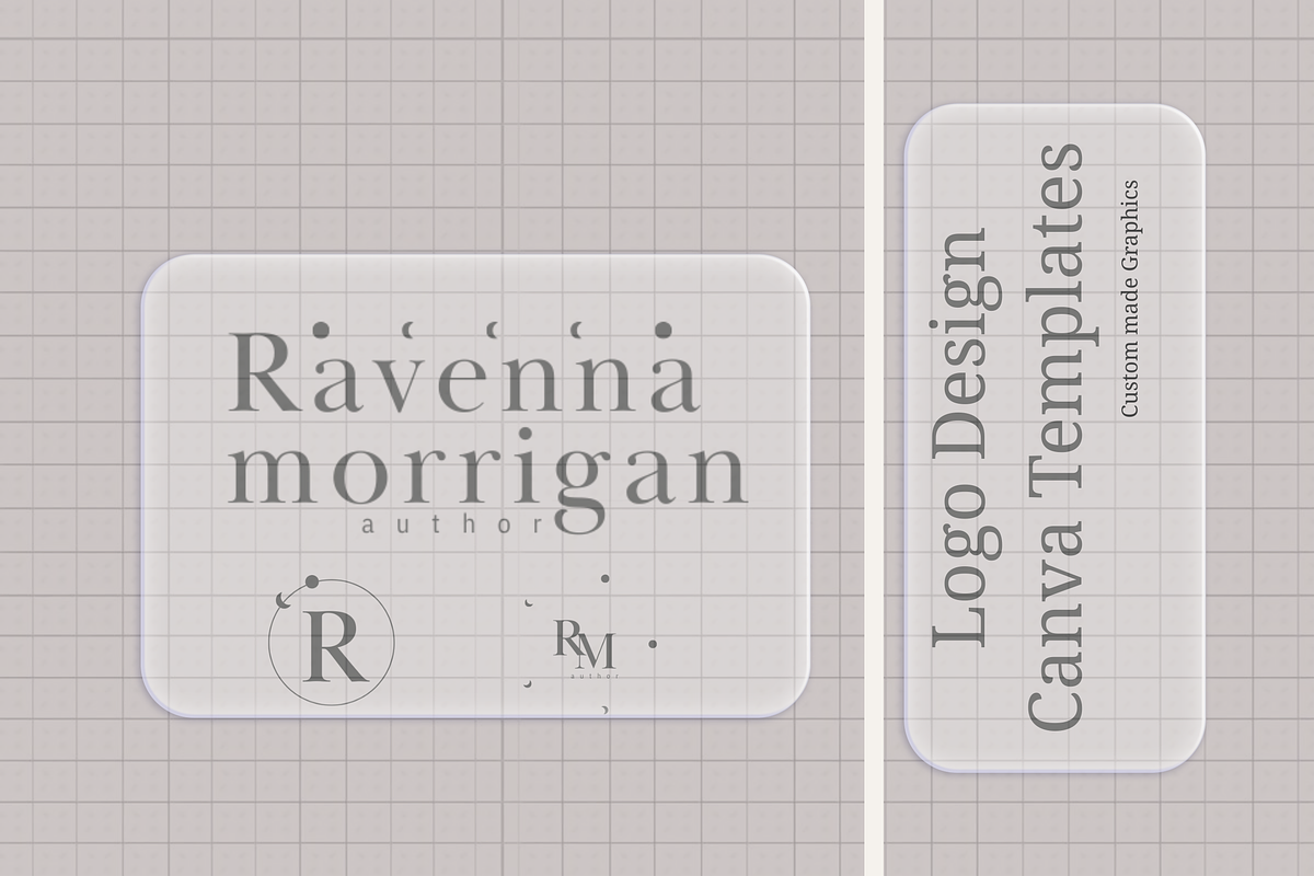 Author Logo Canva Templates, a Branding & Logo Template by Little Creative Scribbles (Photo 1 of 11)