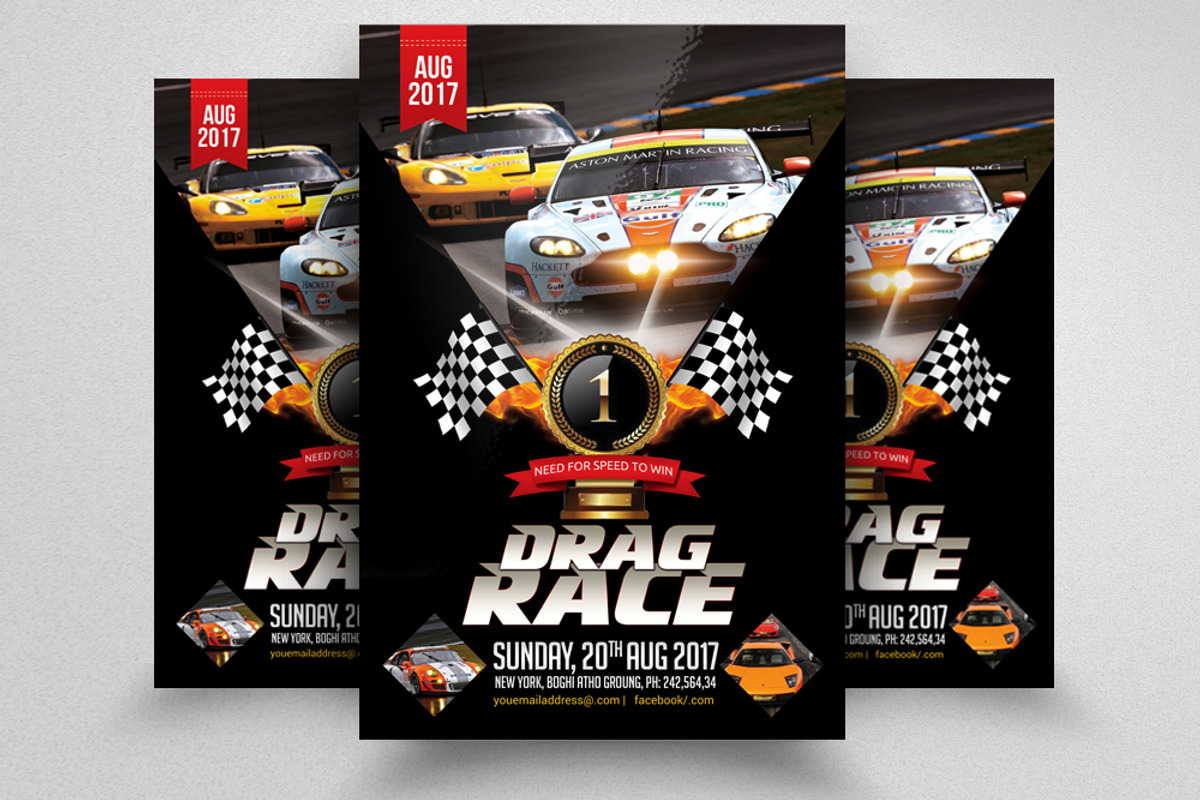 Car Racing Show Flyer, a Flyer Template by Design Up (Photo 1 of 2)