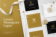 Luxury Monogram Logo Template, a Branding & Logo Template by Rukuru Studio (Thumbnail 1 of 6)