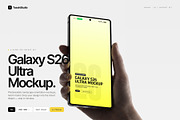Hand Held Galaxy S26 Ultra Mockup, an Android Mockup by Toasin Studio (Thumbnail 1 of 8)