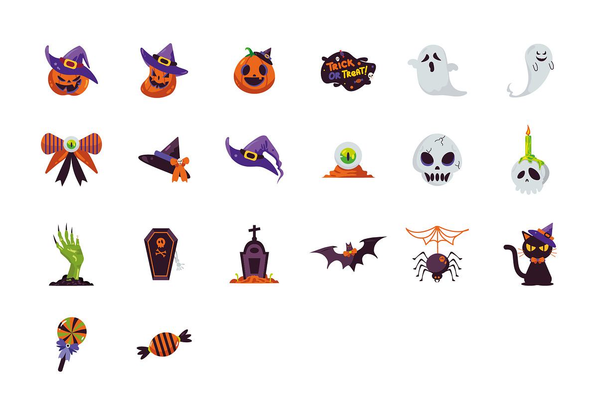 Halloween Vector Icons Set