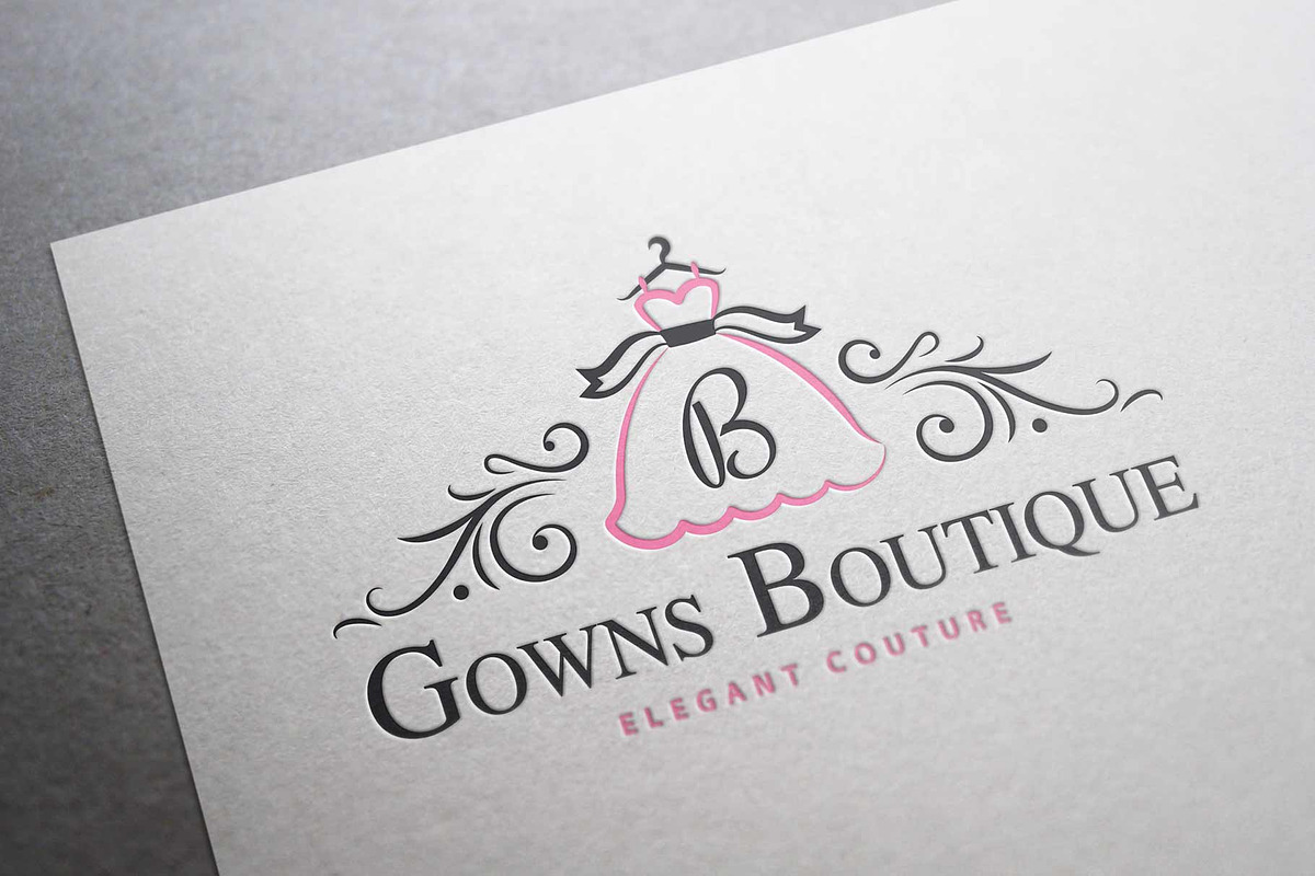 Gowns Boutique Logo, a Branding & Logo Template by Mocca Design (Photo 3 of 5)