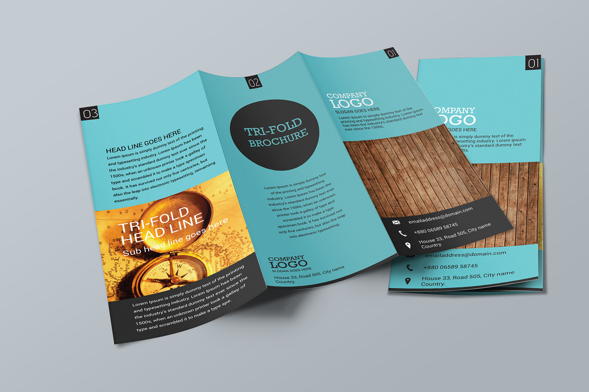 Simple Trifold Brochure Design, a Brochure Template by handart (Photo 1 of 3)