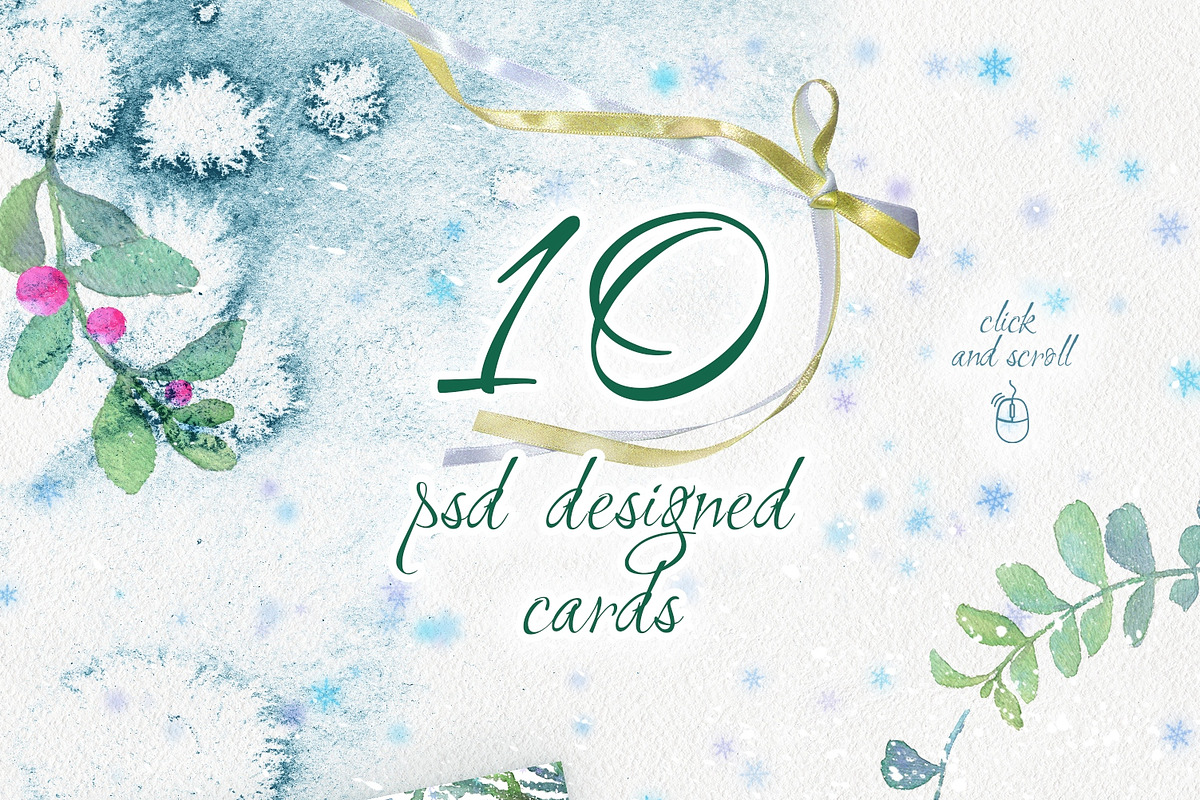 Winter Graphic Set. +10 PSD, an Animal Illustration by lapi-olesya (Photo 3 of 9)