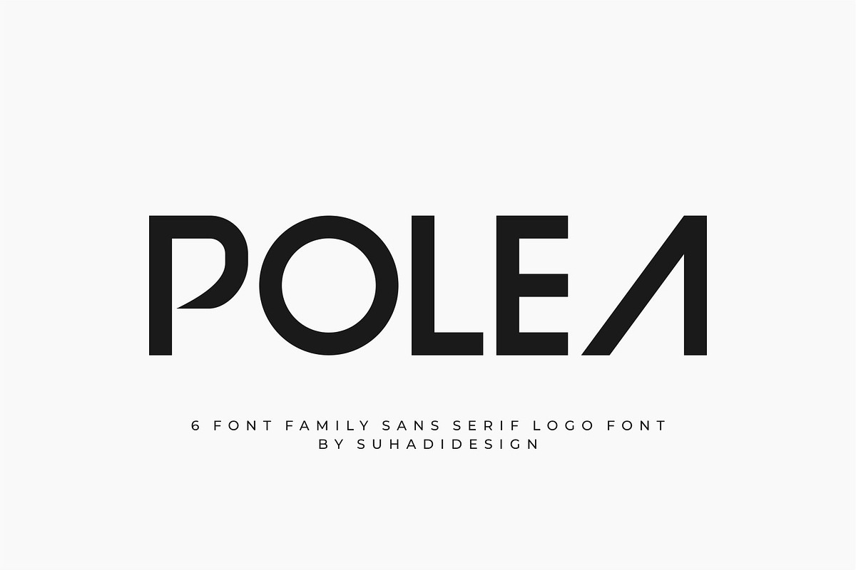 Polea - Modern Logo Font, a Sans Serif Font by suhadidesign (Photo 1 of 11)