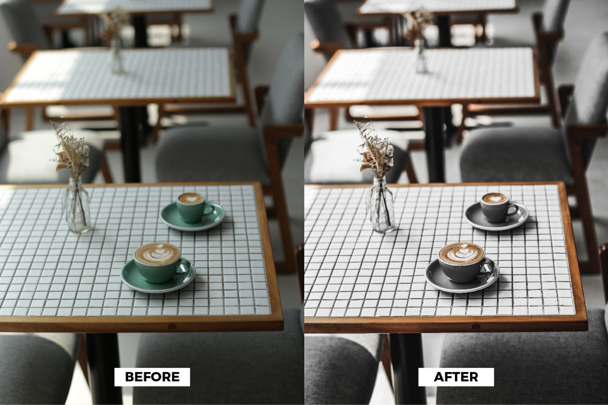 Grey Cafe Mood Lightroom Presets, an Action Add-On by IKFDY (Photo 2 of 5)