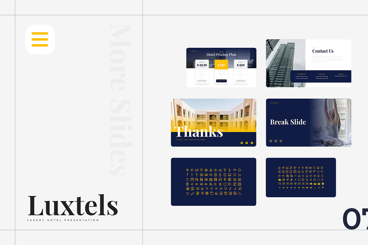 Luxtels – Hotel Google Slides, a Presentation Template by Ermedia Studio (Photo 8 of 8)