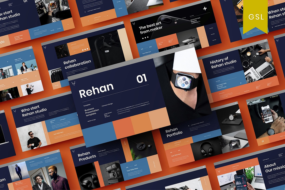 Rehan - Business Google Slide, a Presentation Template by Dens Creative Studio (Photo 1 of 6)