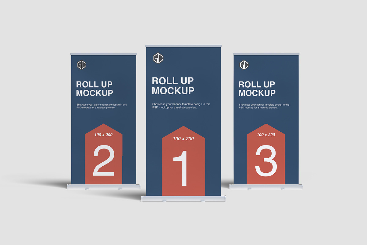 Roll Up Banner Mockups, an Advertising Mockup by graphiccrew (Photo 6 of 10)