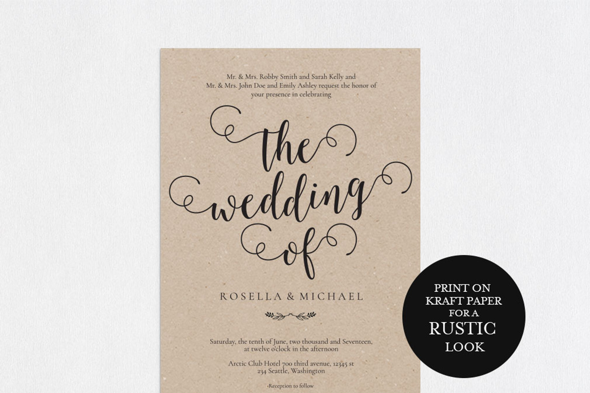 Wedding Invitation Template WPC440, an Invitation Template by Shafura_Wedding (Photo 2 of 5)