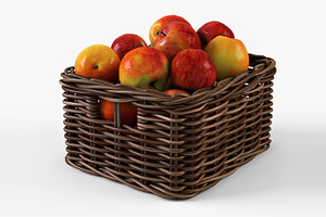 Apple Basket Ikea Byholma 1 Brown