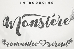 Monstere Script | Sketch Style