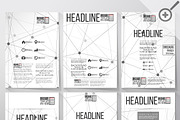 Brochure template with molecules, an Illustration by VectorShop (Thumbnail 2 of 4)