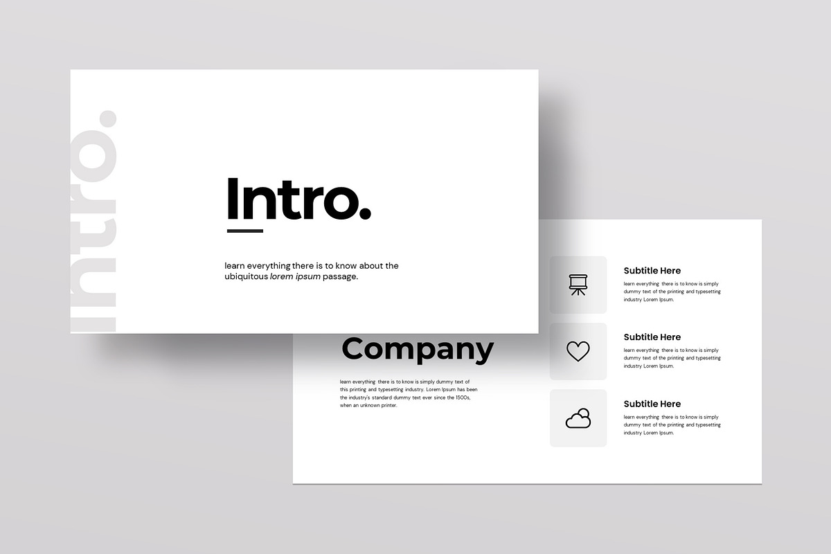 Minml Presentation Template, a Presentation Template by evgenystudio (Photo 2 of 28)