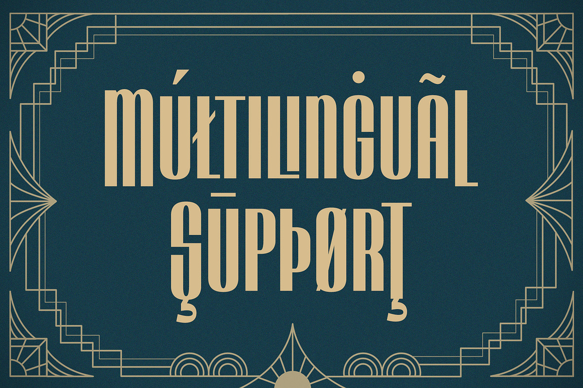 Hustlers - Art Deco Font, a Sans Serif Font by Krismagraph (Photo 11 of 12)