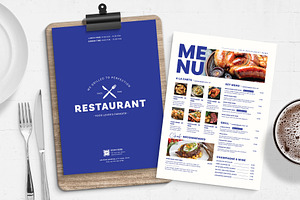 Bold Menu Template