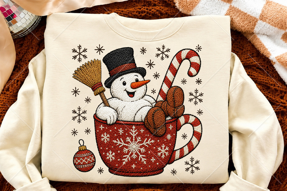 Cute Christmas Snowman PNG, a Seasonal Illustration by Canvas Craft (Photo 4 of 5)