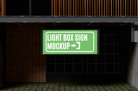 LIGHT BOX SIGN MOCKUP