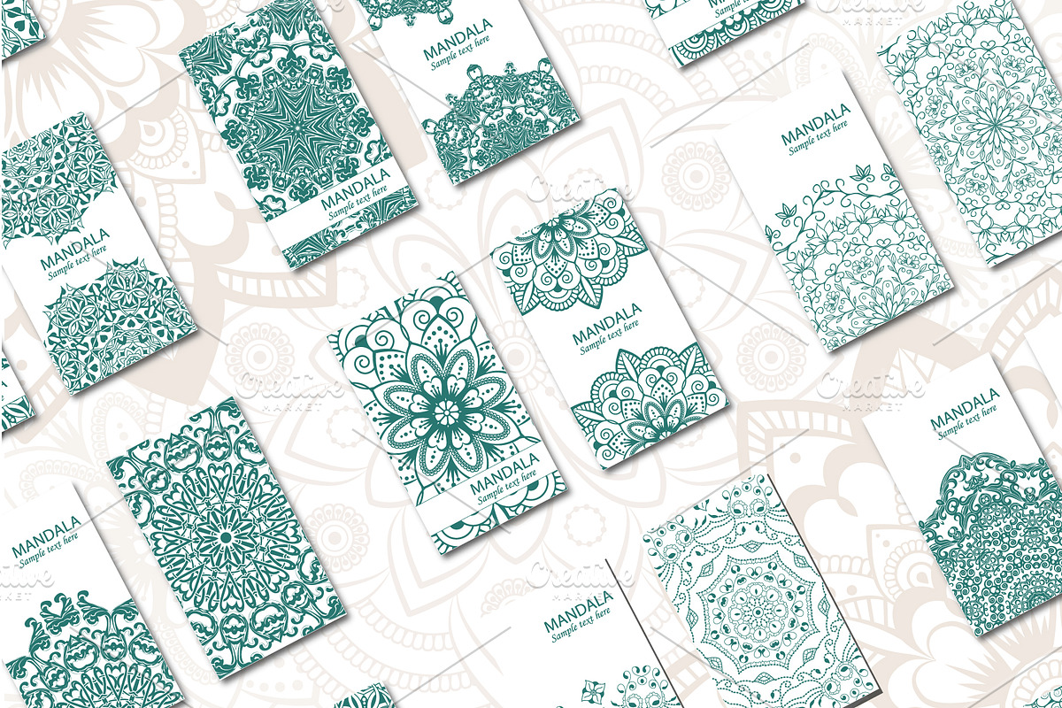 Leaflet templates in Oriental style, a Business Card Template by BEZIL-ART (Photo 2 of 2)