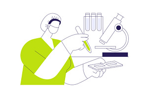 Virus antibody test abstract concept, a Healthcare Illustration by Visual Generation