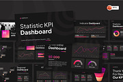 Statistic KPI Dashboard, a Presentation Template by Loin Studio (Thumbnail 1 of 4)