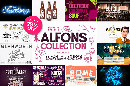 Alfons Collection -50% off, a Sans Serif Font by Fenotype