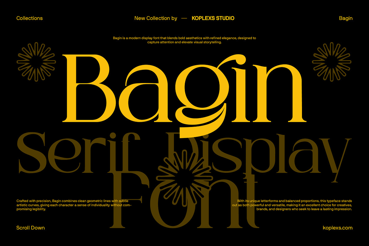 Bagin Font | Modern Editorial Serif, a Serif Font by Koplexs Studio (Photo 1 of 12)