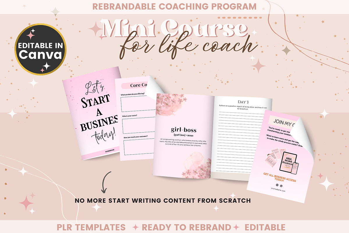 Mini Course for Female Life Coach, a Templates & Theme by bellaROSEworkshop (Photo 8 of 10)